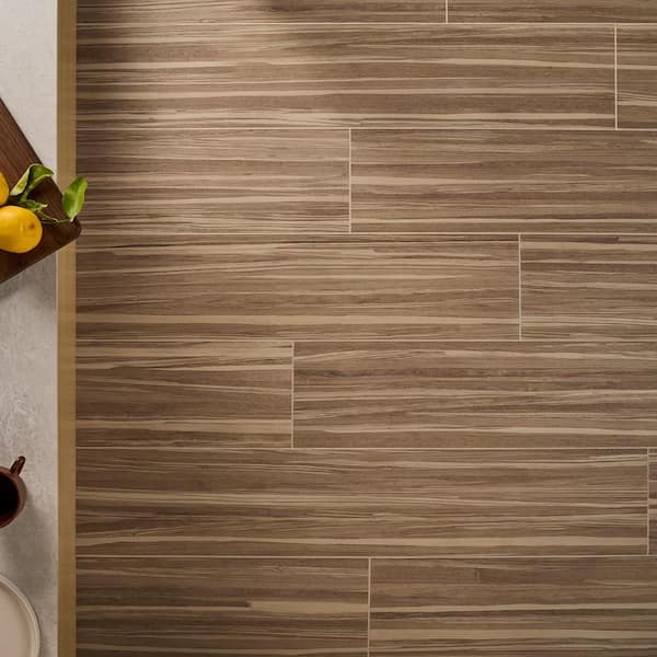 Elm Oak Beige 8.66 in. x 47.27 in. Wood Look Matte Porcelain Floor and Wall Tile (17.21 Sq. ft./Case)