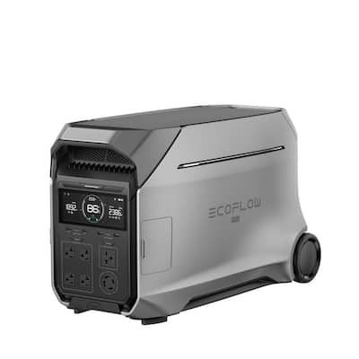 4096Wh DELTA Pro 3,4000-Watt Output, LFP Power Station, Home Backup, Camping, Push-Button  — Home Depot clearance