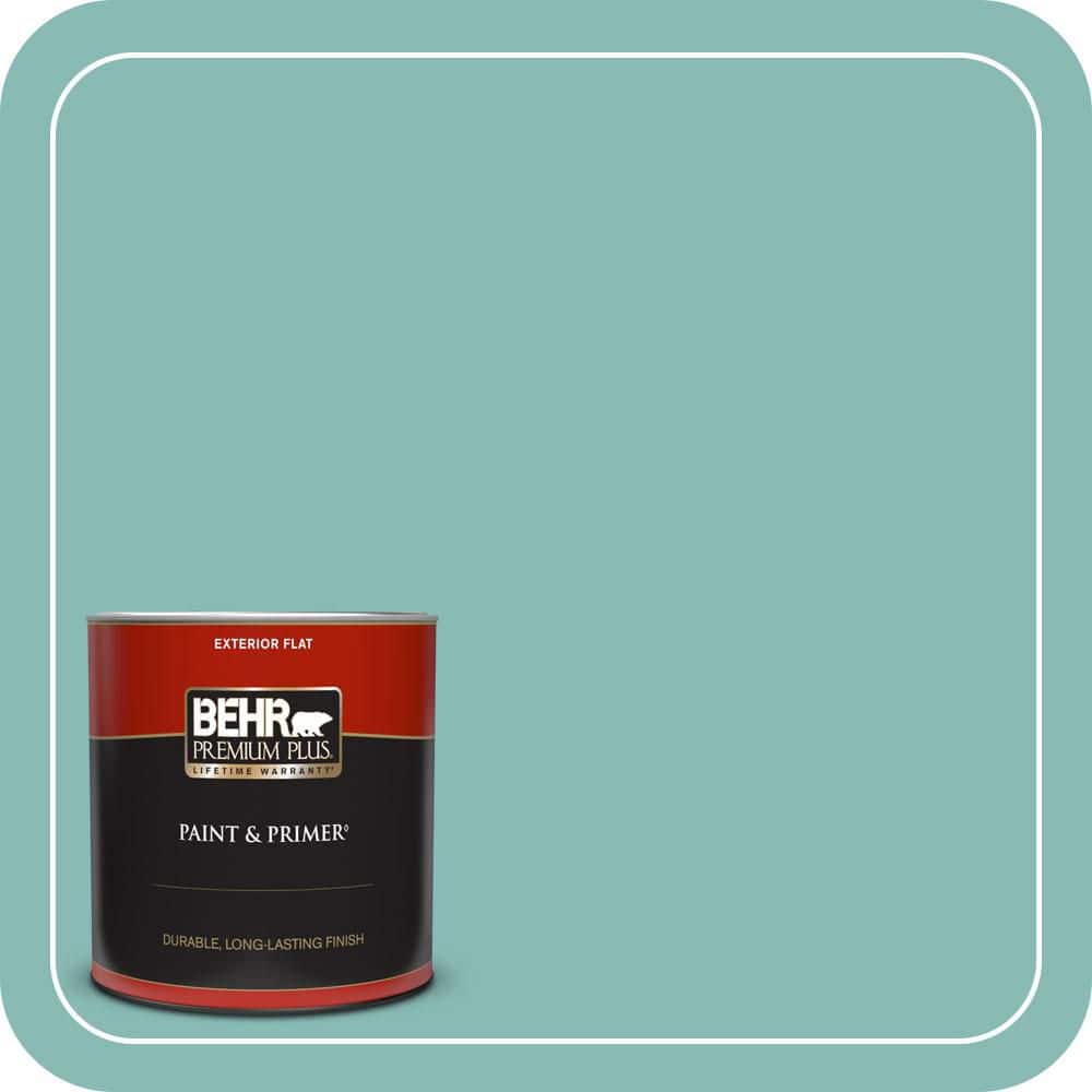 1 qt. #T14-1 Ocean Liner Flat Exterior Paint & Primer price history on PriceWatchPro