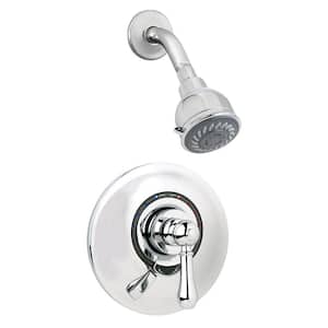 Allura Single-Handle 2-Spray Shower Faucet with VersaFlex Integral Diverter in Polished Chrome (Valve Included)