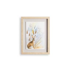 11.8 in. x 15.7 in. Country Hare Framed Print Wall Art