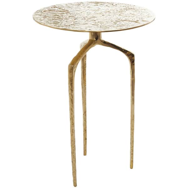 Slim gold side table hotsell