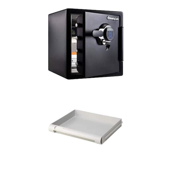 1.2 cu. ft. Fireproof/Waterproof Safe with Digital Lock and Tray Insert Accessory Combo