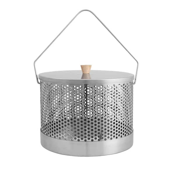 Espegard Campfire Popcorn Kettle made of Perforated Mesh Steel, Campfire Cooking Accessory