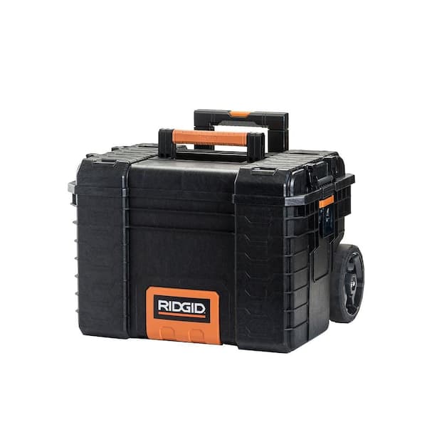 Storage Cart Utility Box Rolling Wheels Durable Organizer Water Resistant Black 