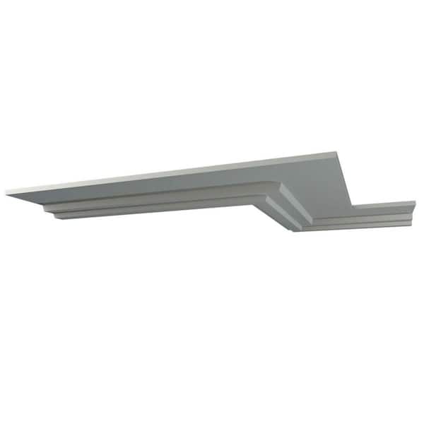 Ekena Millwork Anita 8.5 in. D x 1.625 in. W x 12 in. L Polyurethane Crown Moulding Sample