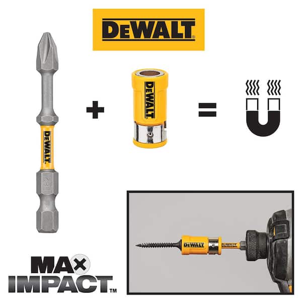DEWALT MAXFIT 1/4 in. Magnetic Bit Holder Set (3-Piece) DWASLV3