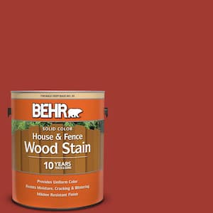 1 gal. #PPU2-16 Fire Cracker Solid Color House and Fence Exterior Wood Stain