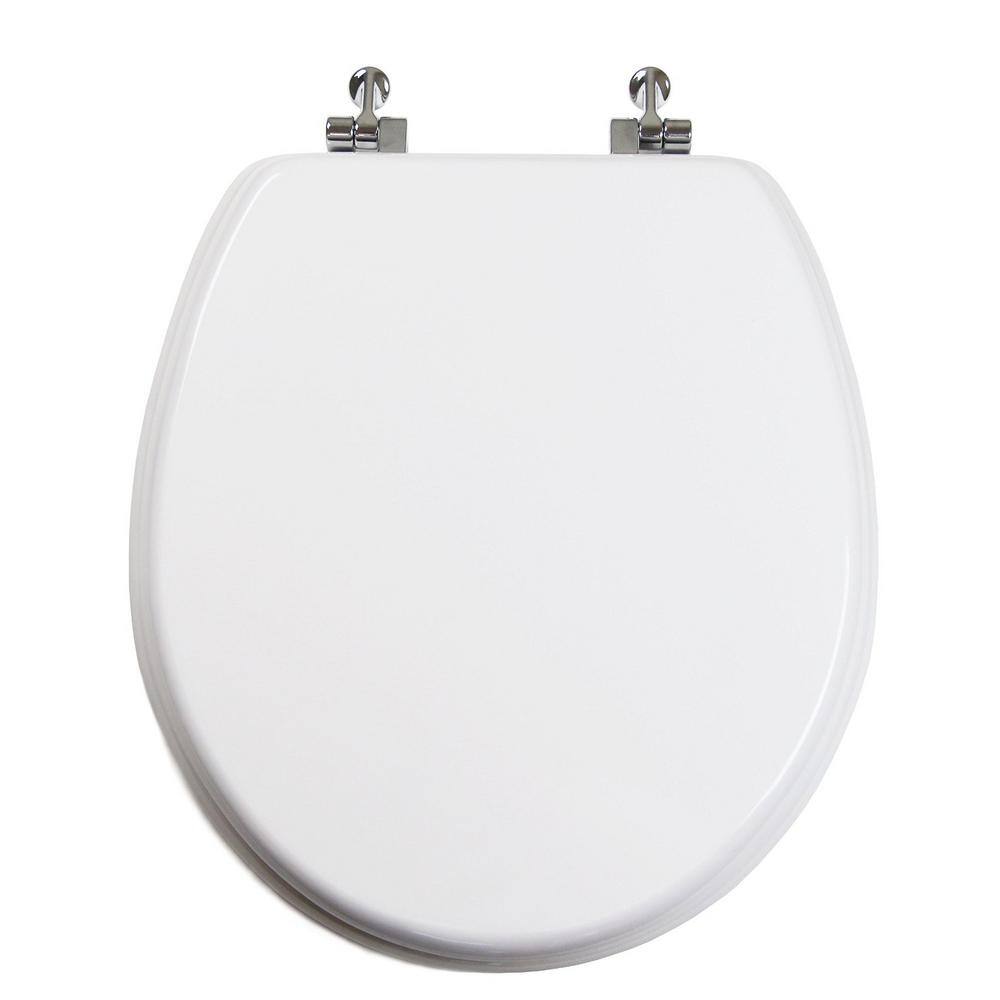 UPC 848726000870 product image for TOPSEAT Uni Color Round Closed Front Toilet Seat in White | upcitemdb.com
