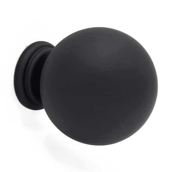 The Perfect Ball Knob 1-1/4 in. (32 mm) Classic Matte Black Round Cabinet Knob
