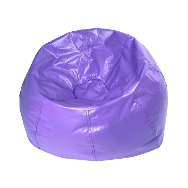 ACESSENTIALS 40 in. x 23 in. Purple Vinyl 132 Matte Bean Bag