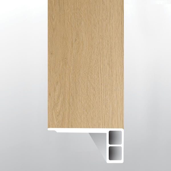 A&A Surfaces Umber Terrace 3/4 in. T x 1.77 in. W x 94 in. L Luxury Vinyl Flush Stair Nose Eased-Edge Molding