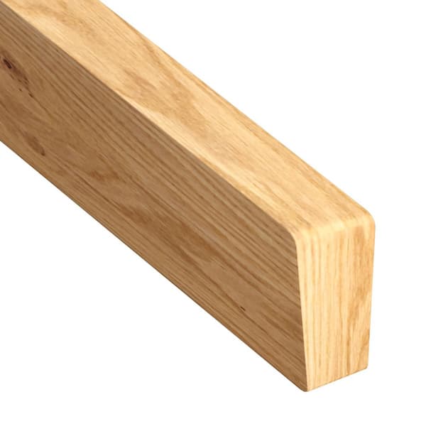 Montevideo Oak 1.85 in. T x 0.75 in. W x 14.75 in. L Stair Tread Return Hardwood Trim