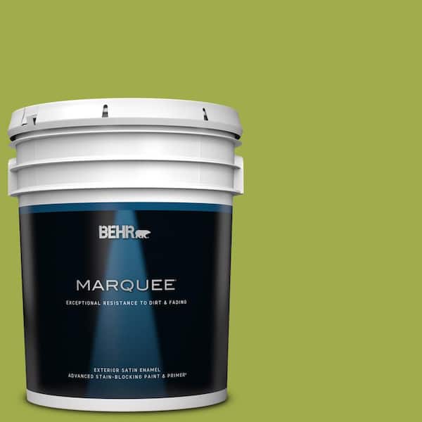 BEHR MARQUEE 5 gal. #PPU10-05 Intoxication Satin Enamel Exterior Paint & Primer