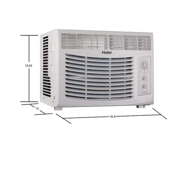 Haier 5,000 BTU Window Air Conditioner Only in White HWF05XCR
