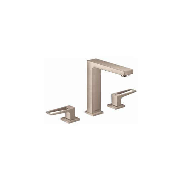 Hansgrohe Metropol 8 in. Widespread 2-Handle Bathroom Faucet in Brushed Nickel