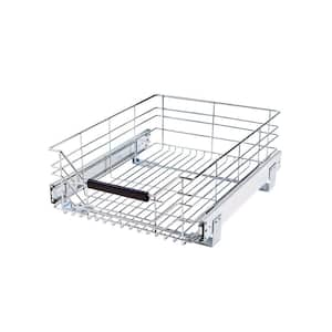 14 in W x 17.75 in D, Pull-Out Sliding Steel Wire Cabinet Organizer Drawer