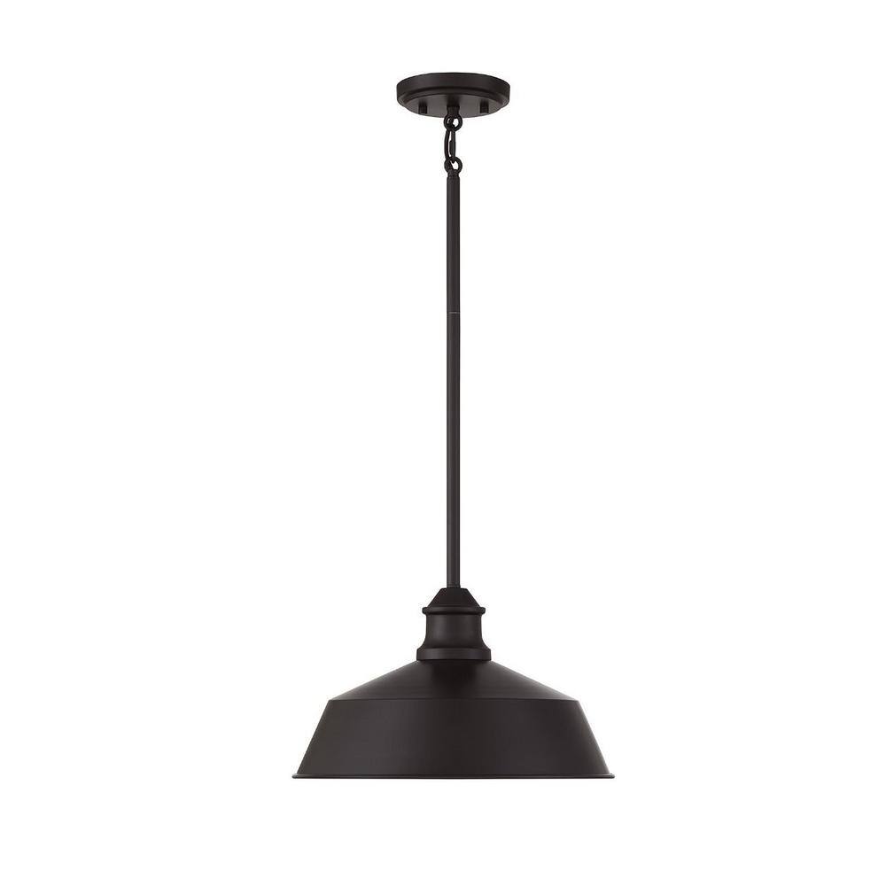 Grady Oil Rubbed Bronze 1-Light Pendant with Metal Shade
