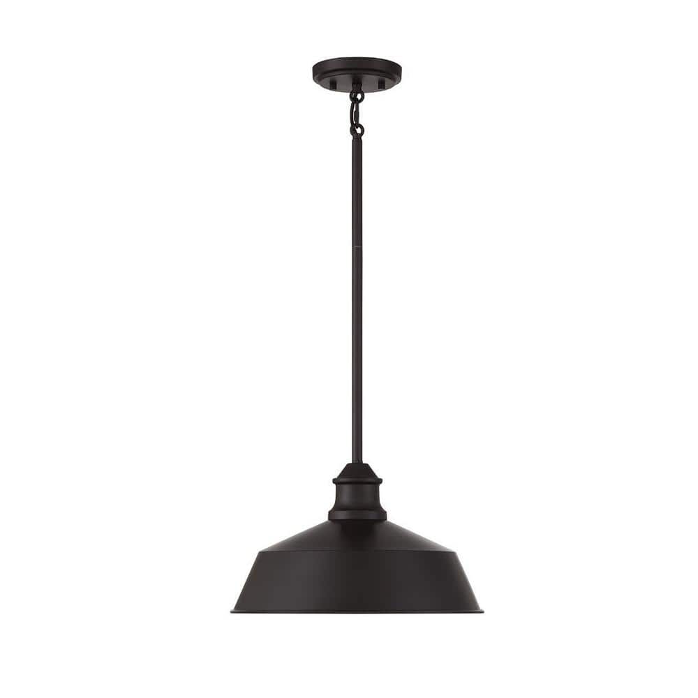 Grady Oil Rubbed Bronze 1-Light Pendant with Metal Shade