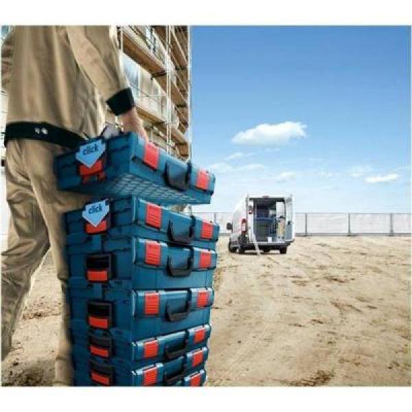 thumbnail interactive-video image 1 of Bosch L-BOXX 136 Hard Plastic Carry Case – Small Stackable Tool Storage, Sortimo Compatible, 1600A012G0 1 of 4