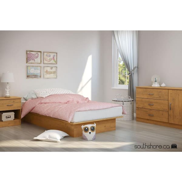 South Shore Libra Country Pine Twin-Size Platform Bed