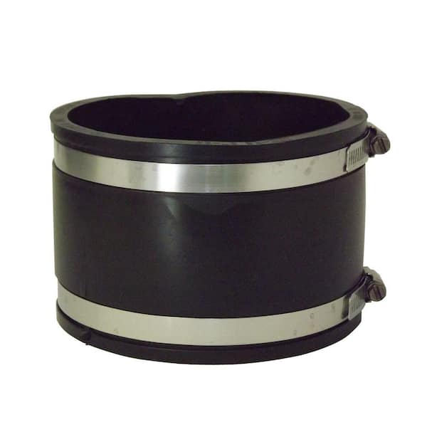 Fernco 4 in. x 4 in. PVC A.C., Fibre or D.I. to A.C., Fibre or D.I. Flexible Coupling