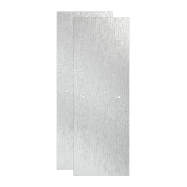 Delta 23-17/32 in. x 67-3/4 in. x 3/8 in. (10 mm) Frameless Sliding Shower Door Glass Panels in Rain (For 44-48 in. Doors)
