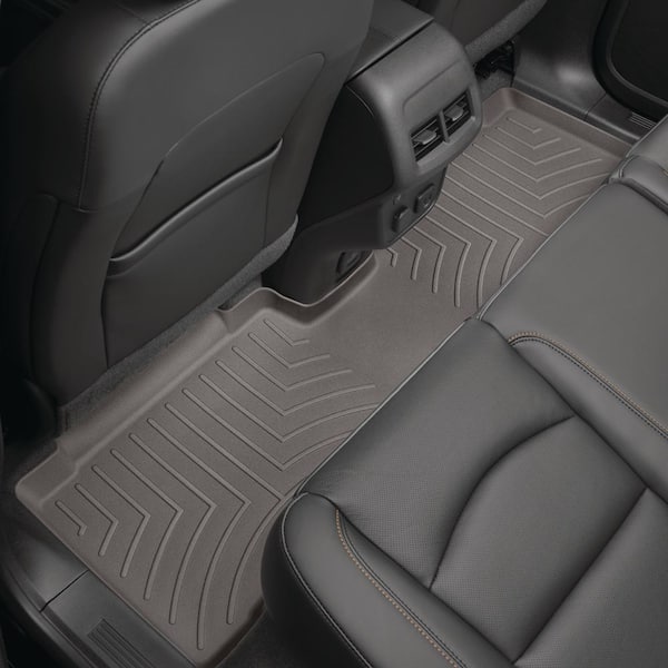 WeatherTech Cocoa Rear Floorliner/Gmc/Acadia/Acadia Denali/2017 + Fits Vehicles with 2nd Row Bucket Seats only