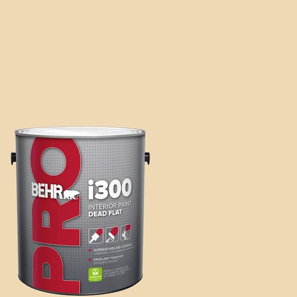 BEHR PRO 1 gal. #340E-3 Bavarian Cream Dead Flat Interior Paint