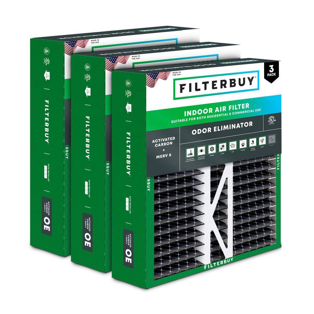 20 in. x 20 in. x 5 in. MERV 8 (FPR 5) Odor Eliminator Pleated HVAC AC Furnace Air Filters for Honeywell (3-Pack) price history on PriceWatchPro