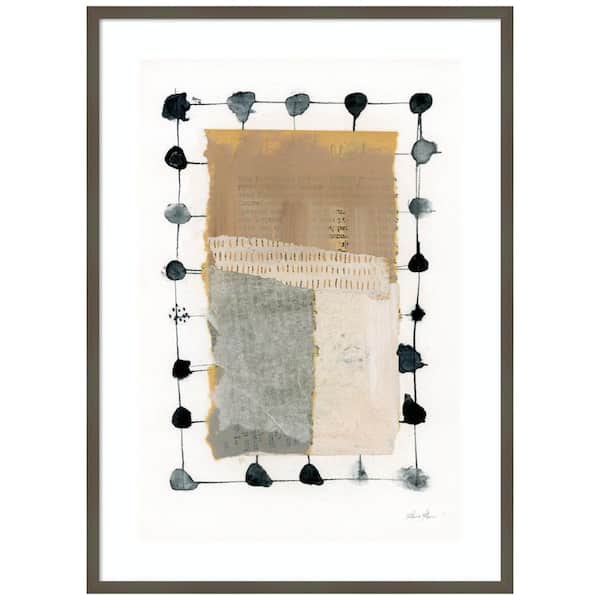 Amanti Art "Neutral Collage II" by Laura Horn 1-Piece Framed Giclee Food Art Print 41 in. x 30 in.