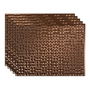 18.25 in. x 24.25 in. Terrain Vinyl Backsplash Panel in Oil Rubbed Bronze (5-Pack)