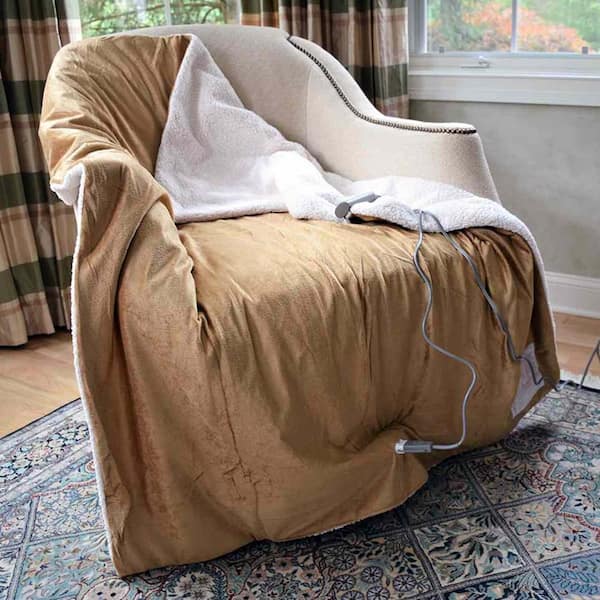 sunbeam sherpa heated throw