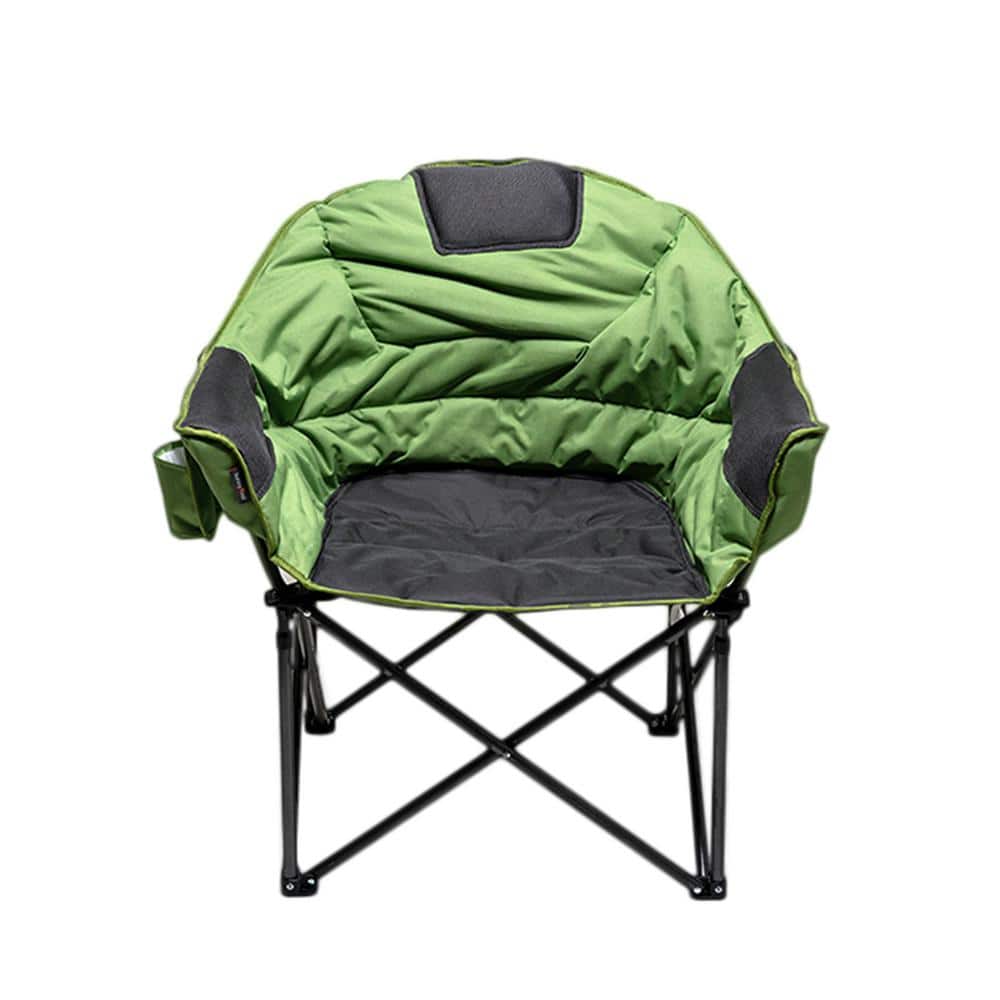 Rustproof Green Metal Folding Lawn Chairs That Can Be Used All Year Round