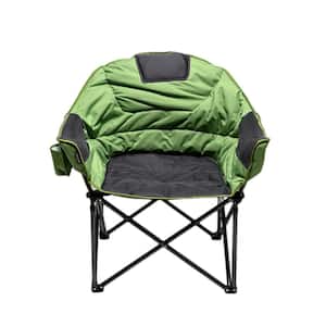 Rustproof Green Metal Folding Lawn Chairs That Can Be Used All Year Round