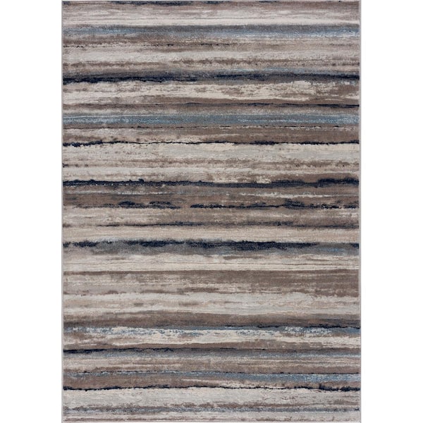 Rug Branch 4 ft. x 6 ft. Havana Blue Traditional Distressed Area Rug - 3 ft. x 9 in. x 5 ft. x 6 ft.