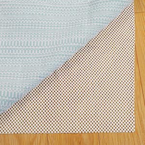 3 ft. x 5 ft. Rectangle White Gird Non-Slip Grip Rug Pad 0.1" Thick