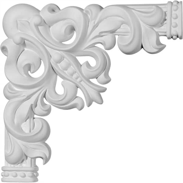 11 in. x 1-3/8 in. x 11 in. Urethane Nexus Panel Moulding Corner (Matches Moulding PML01X00NE)