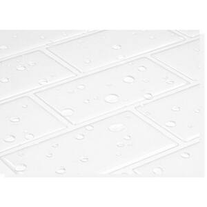3D Subway Design Peel and Stick Peelable Glossy Backsplash Tile, Thicker Version, 12"x12"/pc (Set of 20pc)