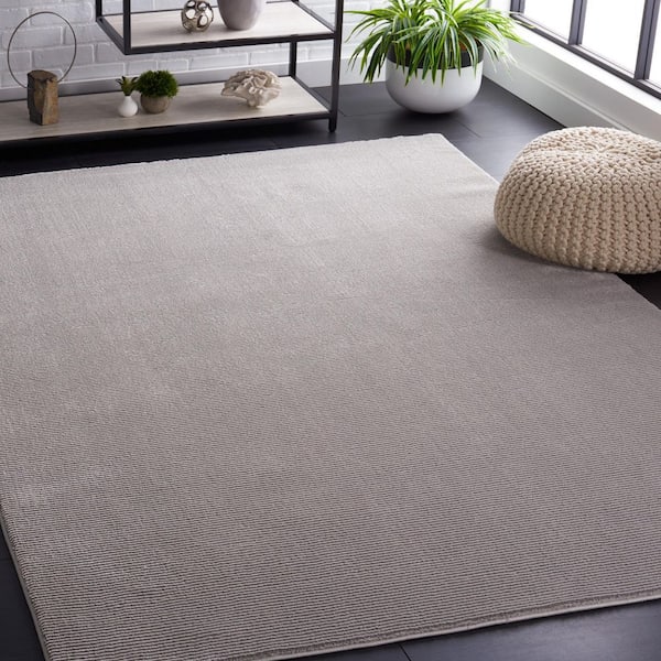 Revive Gray 7 ft. x 10 ft. Solid Area Rug