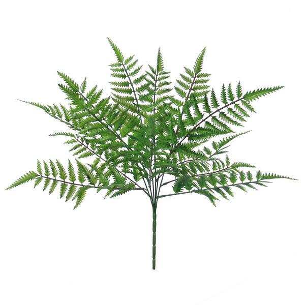 20 in. Artificial Boston Fern Leaf Stem Plant Greenery Foliage Bush