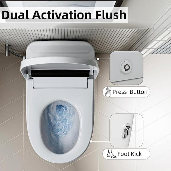 Los Flexi Non Electric Bidet Toilet, Elongated ADA Tankless