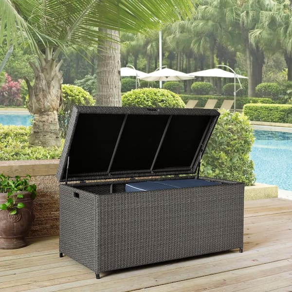 Palm Harbor 52 in. W x 24.5 in. D Wicker Storage Bin
