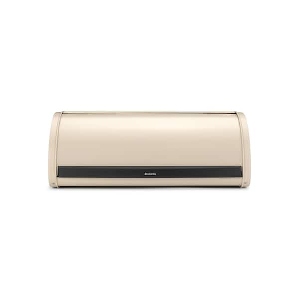 Brabantia 1-Piece Roll Top Soft Beige Steel Bread Box