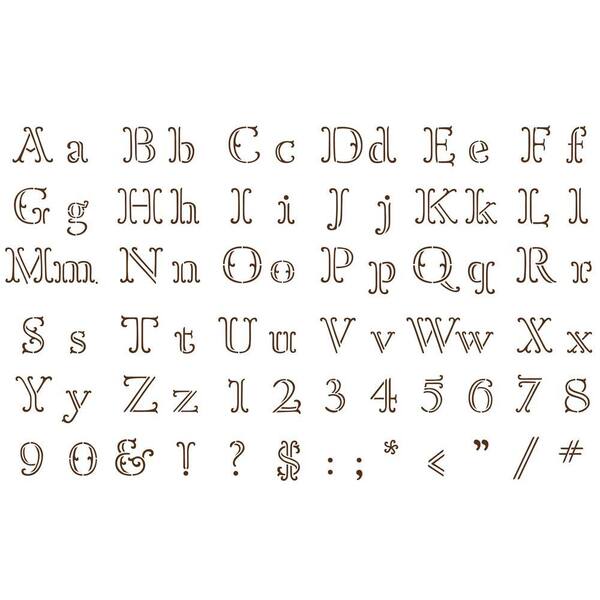 Martha Stewart Crafts Ornate Alphabet Paper Stencils