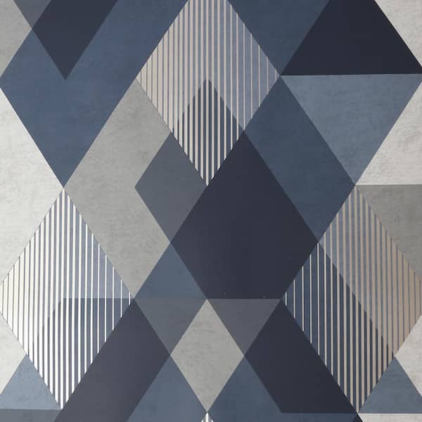Decadence Diamond Navy Removable Wallpaper Sample