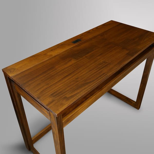 Casual home warm brown solid wood folding desk hotsell