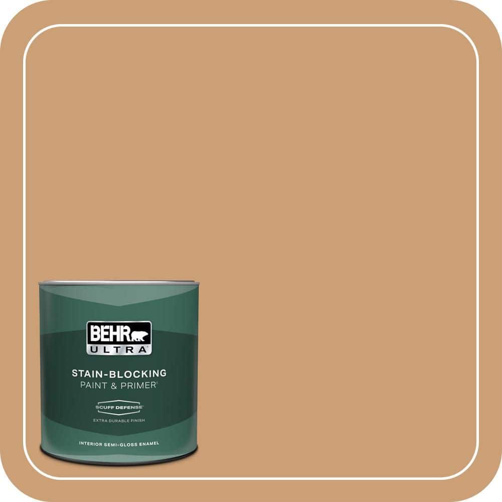 1 qt. #ICC-62 Pumpkin Butter Extra Durable Semi-Gloss Enamel Interior Paint & Primer price history on PriceWatchPro
