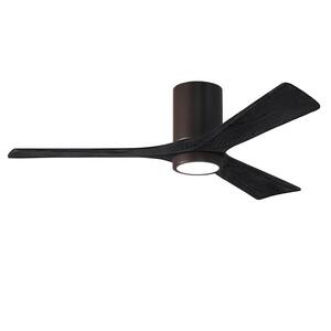 Irene-3HLK 52 in. Integrated LED Textured Bronze Ceiling Fan with Light Kit