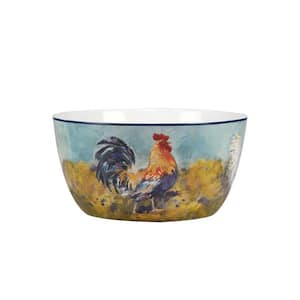 Rooster Meadow 11 in. 192 fl.oz Assorted Colors Earthenware Serving Bowl